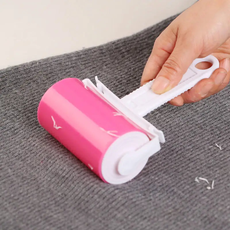 Washable Clothes Hair Sticky Roller - Reusable Pet Hair Remover for Carpet, Sofa, Bed
