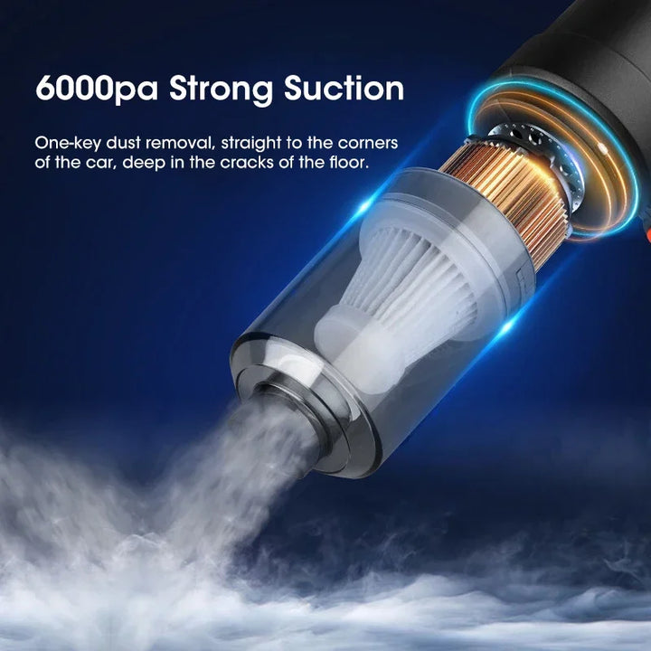 Cordless Handheld Mini Vacuum Cleaner - Wireless Auto &amp; Home Dual Use, Strong Suction, Household Cleaning