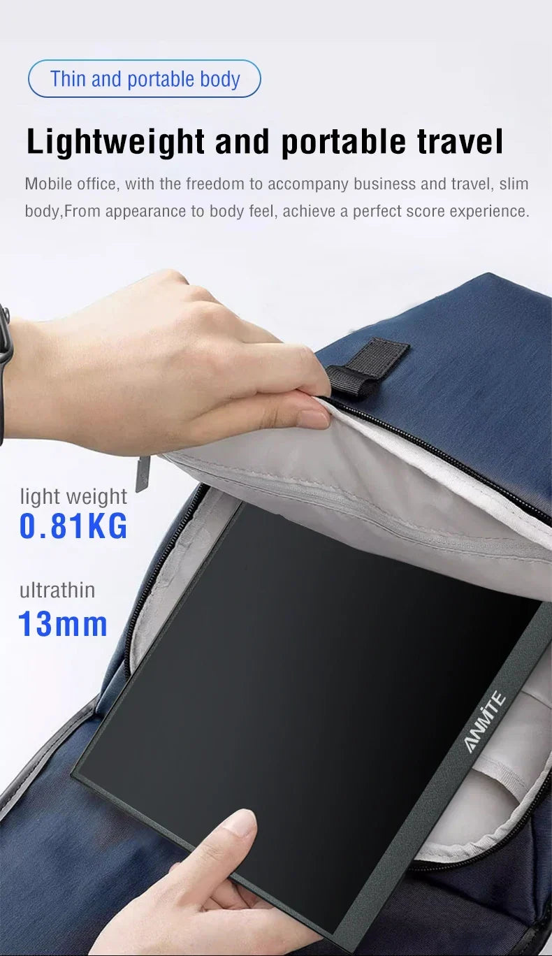 16 Inch Portable Touch Monitor 1920x1200 HDR10 Low Blue