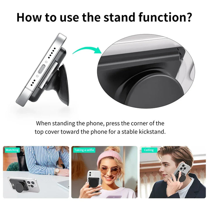 Magnetic Wallet With Expanding Grip For Phones Universal Card Holder Case Anti Scratch And Dustproof Back To School 2026