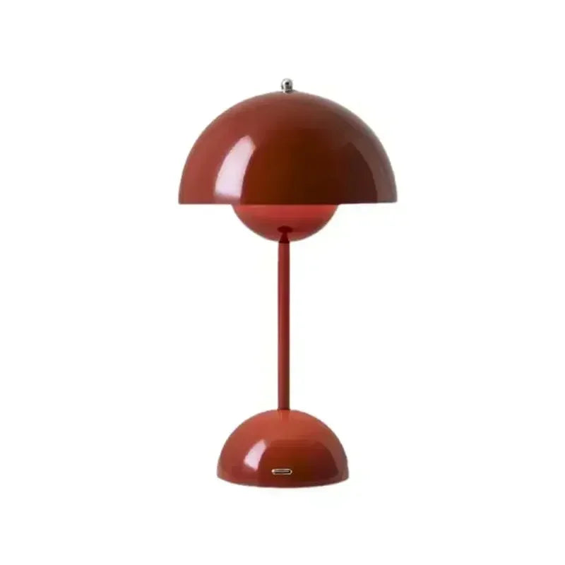 Rechargeable Table Lamp Nordic Flower Bud With Iron Touch Switch Fall 2026 Home Decor For Bedroom Or Nightstand