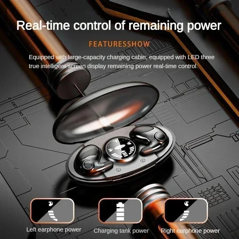 Invisible Sleep Wireless Earphone TWS Bluetooth 5.3 Headphones IPX5 Waterproof Sports Earbuds