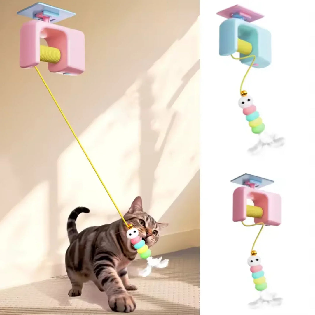 Rechargeable Cat Toy Interactive Hanging Door Bird Toy With Elastic Rope Stress Relief For Cats TikTok Viral Fall 2026