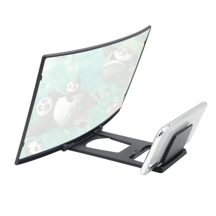 Phone Screen Magnifier 12 Inch Curved Desk Stand For Hands Free Video Viewing Back To School 2026 Ultra Clear