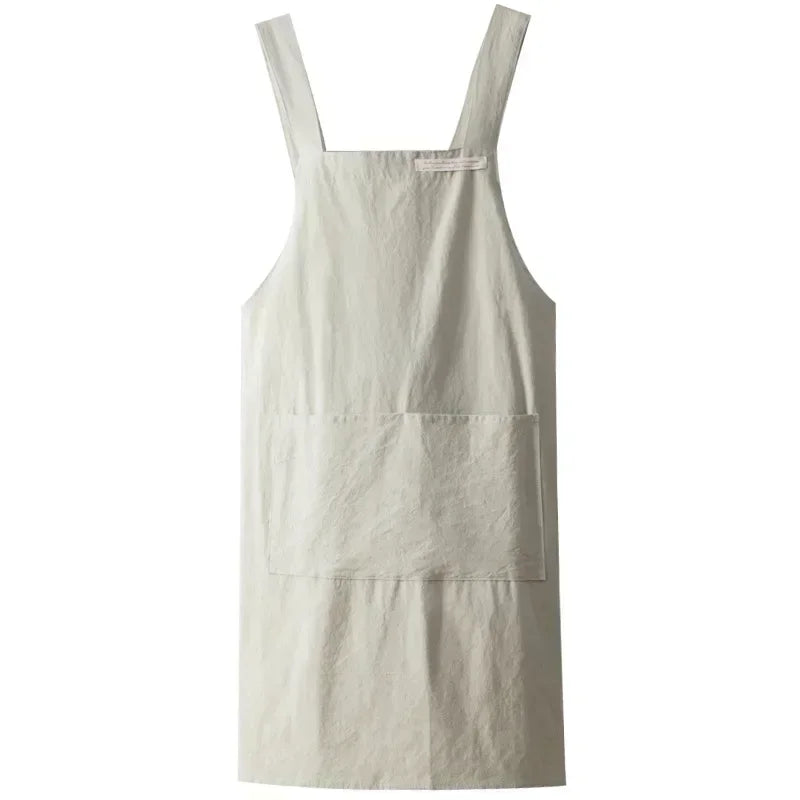 Apron Cotton Linen Minimalist Japanese Korean Kitchen And Florist Apron Fall 2025 Breathable Durable