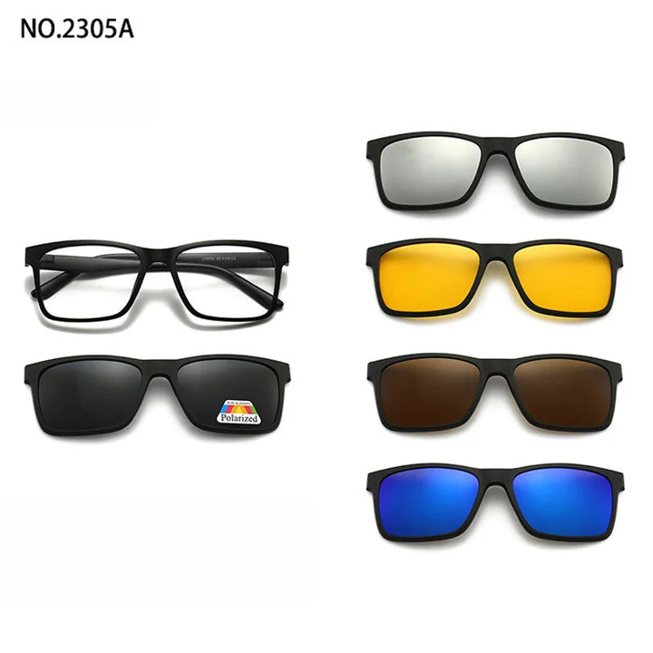 Magnetic Clip Sunglasses Interchangeable Lens Set 5 Lenses Polarized Prescription Ready Summer 2026 Gift