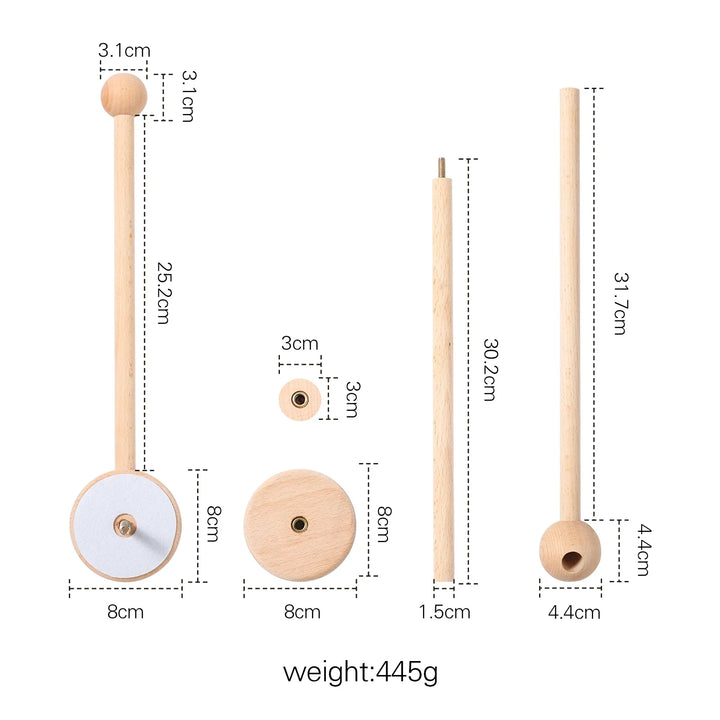 Baby Crib Mobile Wooden Nursery Newborn Sensory Toys