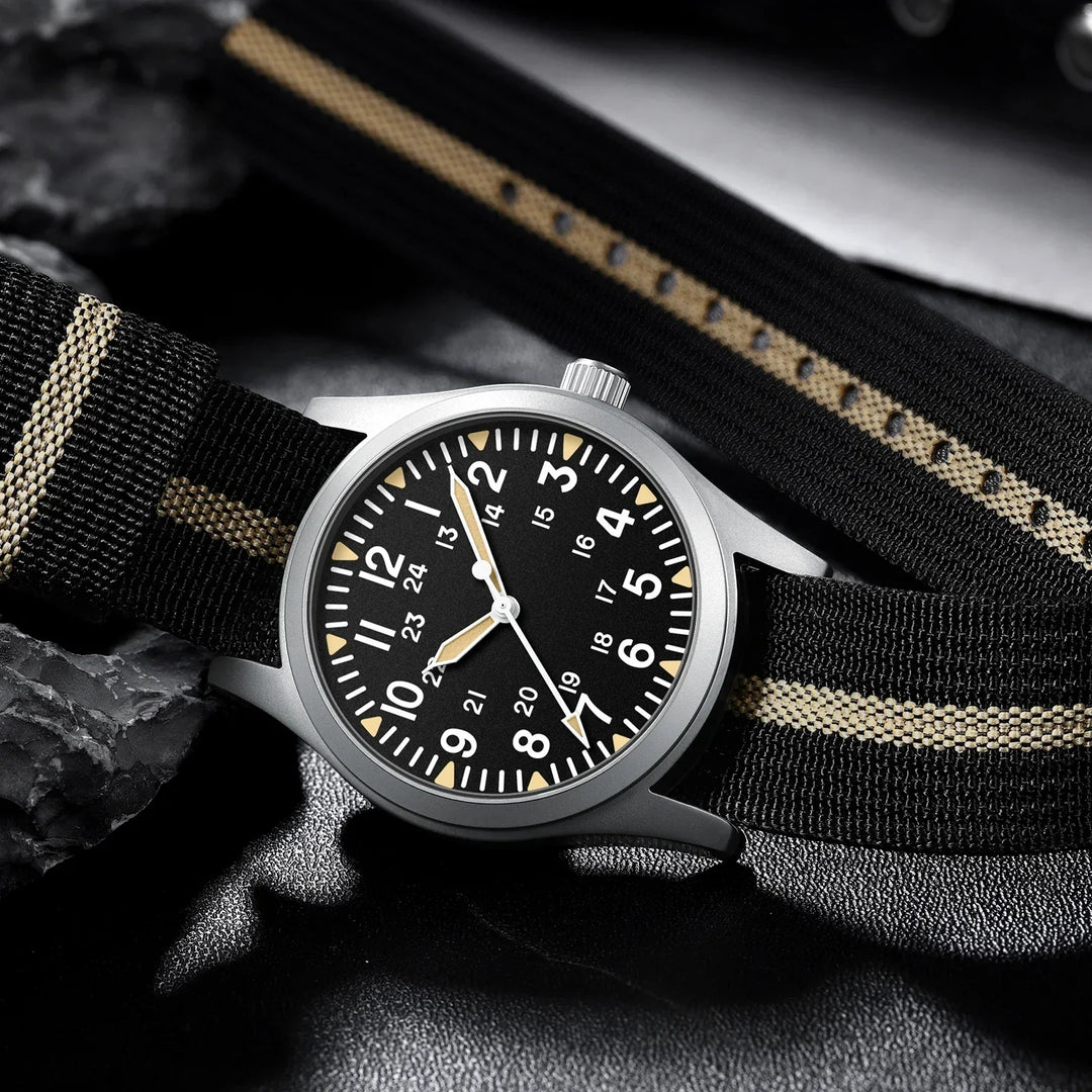 Military Quartz Field Watch 37mm Sapphire Fall 2025