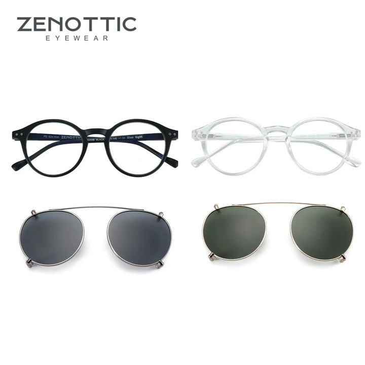 Clip On Sunglasses Retro Round Frames Anti Blue Light Polarizing Clip Ons Summer 2026