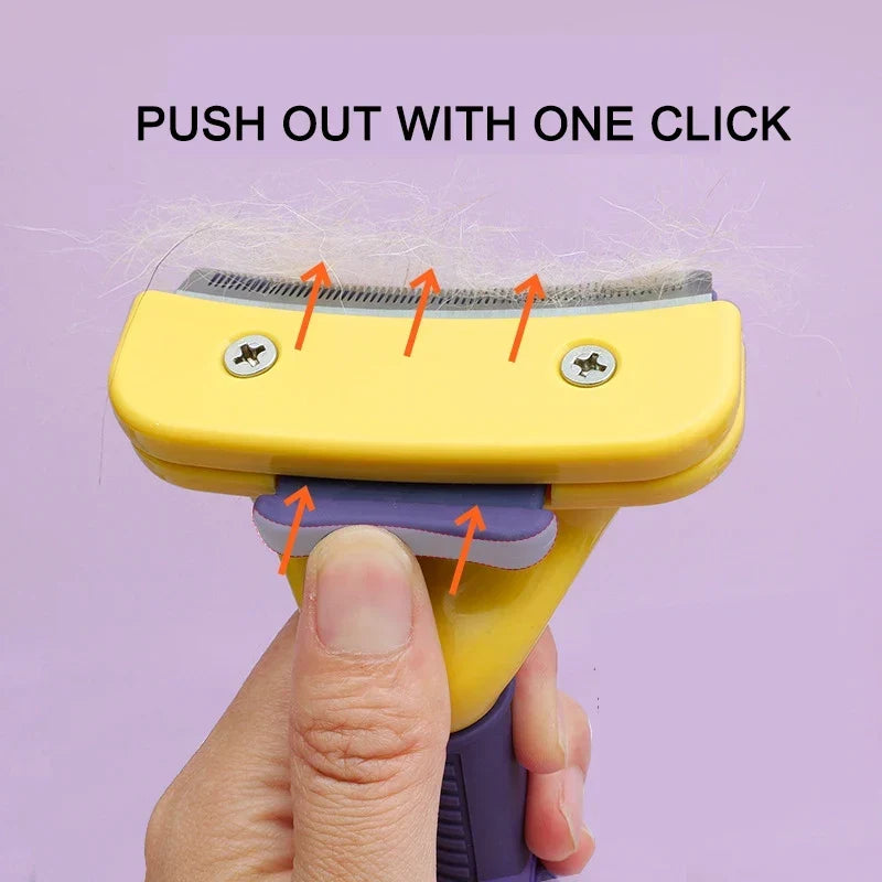 Stainless Steel Pet Grooming Brush - Anti-Lice Comb for Dogs &amp; Cats, Hair Care Supplies