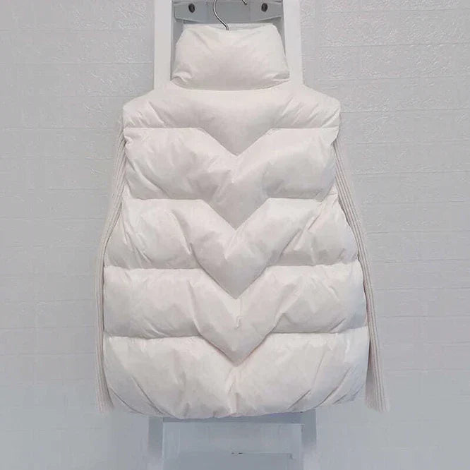 Insulating Women Vest - Loose Puffer, Polyester, Winter