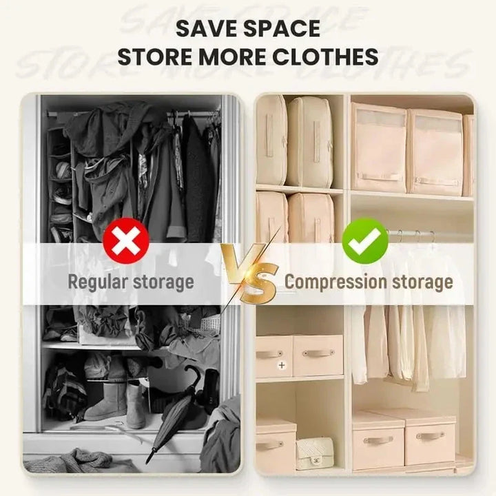 Large Capacity Compression Storage Bag - Home Organizers for Clothes &amp; Quilts, Moisture-Proof