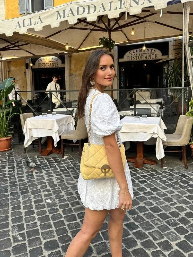 Elegant White Dress for Women with Exquisite Detailing - Versatile Summer Formal Dress for Casual and Special Occasions