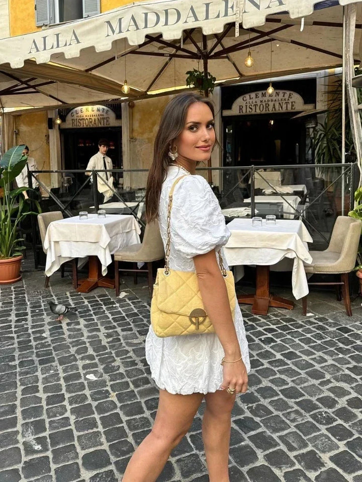 Elegant White Dress for Women with Exquisite Detailing - Versatile Summer Formal Dress for Casual and Special Occasions