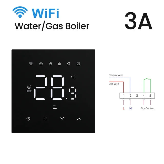 Smart Thermostat WiFi Autumn 2025 Heating And Boilers Voice Assistant Compatible Touchscreen Energy Saving