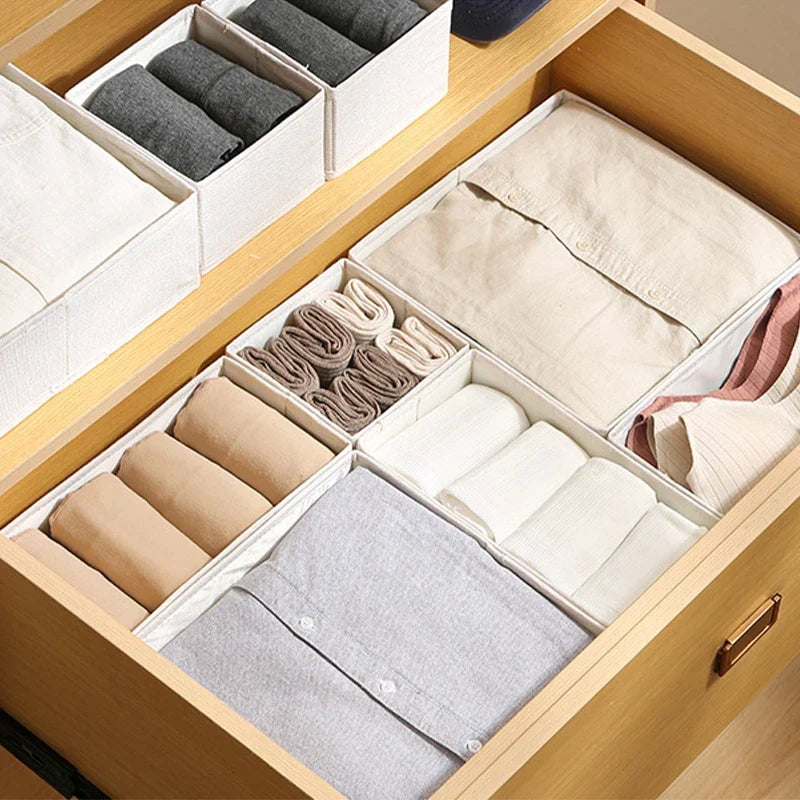 Foldable Bra and Underwear Organizer - Home Organizers for Socks, Pants &amp; Drawer Storage