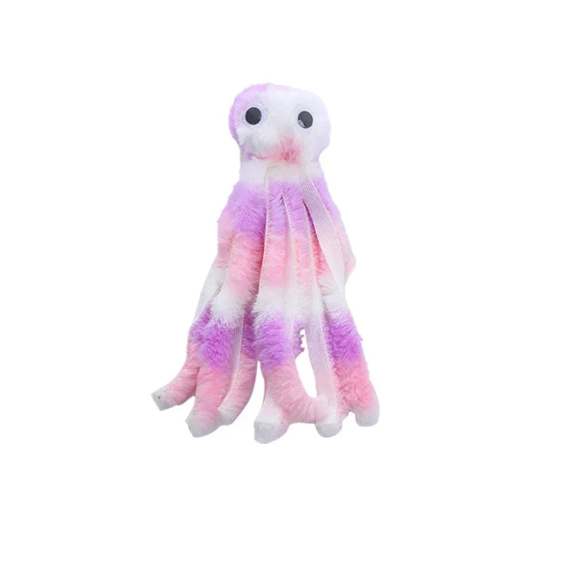 Cute Octopus Plush Cat Toy - Bite Resistant, Interactive Play Pet Supplies