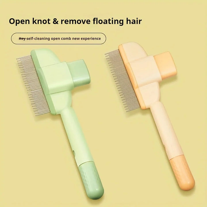 Dog Hair Remover Brush for Long Hair Pets - Grooming and Care Comb for Dogs and Cats, Bath Brush for Easy Hair Cleaning
