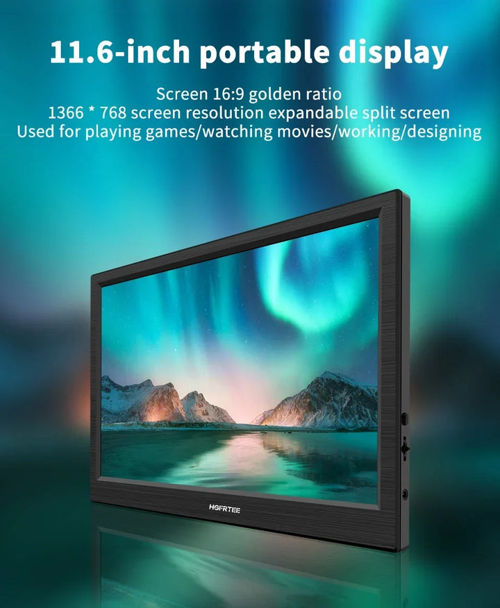 Portable Monitor 11.6 Inch HDMI Gaming Second Screen
