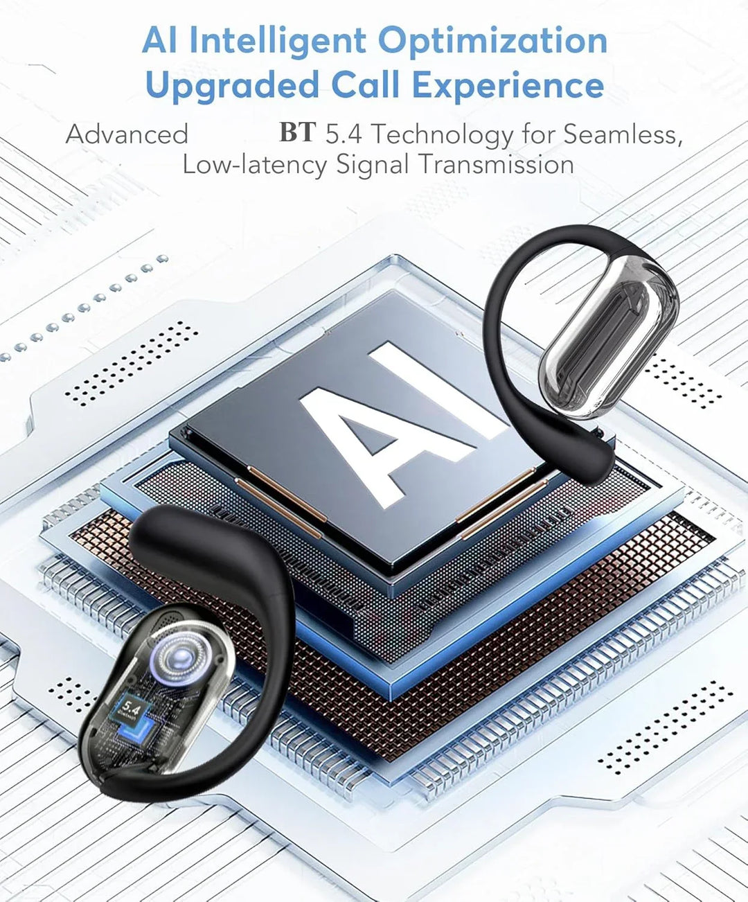 AI Translating Earbuds Wireless Translator Headphones 60H