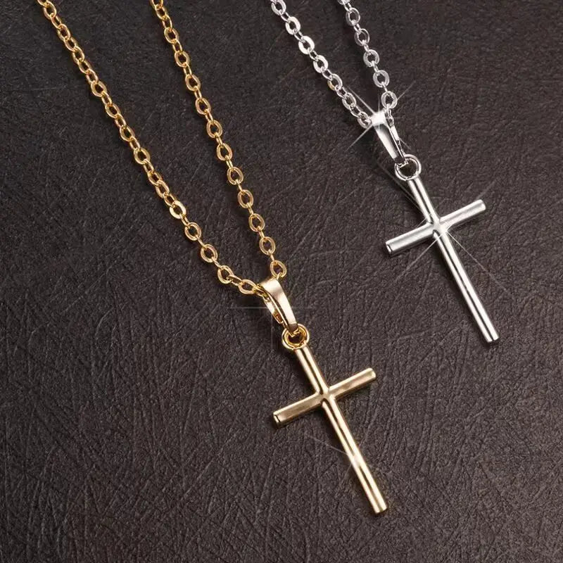 Cross Necklace Pendant jewelry Unisex Long Chain Christian Charm Gift Idea Summer 2026 Trend