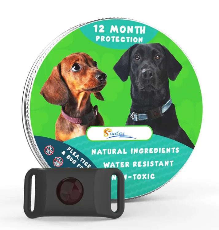 Natural Extract Pet Flea &amp; Tick Repellent Collar Tag Dogs Cats All Seasons Safe Wearable