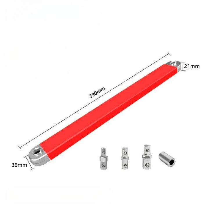 Compact Offset Extension Wrench 4-Adapter Set – Dual-Purpose Impact Socket Ratchet Automotive Hand Tool 2026