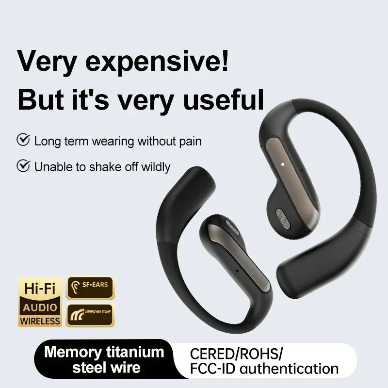 AI Translation Earbuds With Noise Canceling Ear Hook Sports