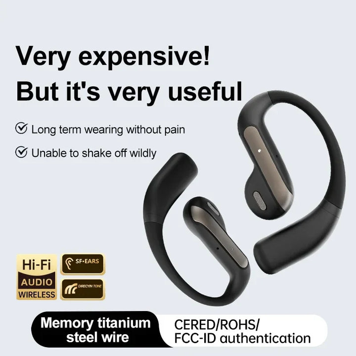 AI Translation Earbuds With Noise Canceling Ear Hook Sports