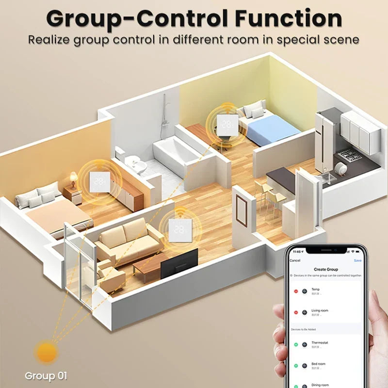 Smart Thermostat WiFi Autumn 2025 Heating And Boilers Voice Assistant Compatible Touchscreen Energy Saving