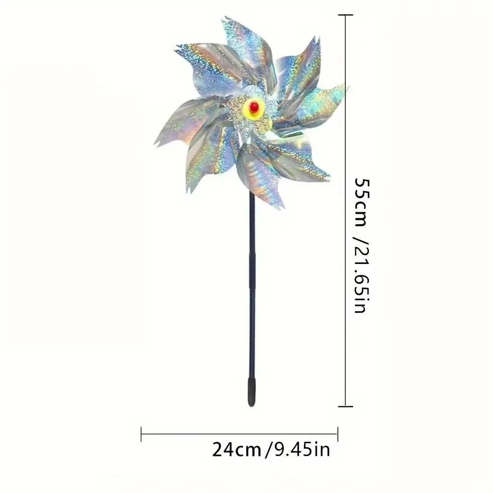 Bird Repeller Reflective Windmill Pinwheels 5 Pack Garden Deterrents For Yard And Orchard Backyard 2026 Eco-Friendly