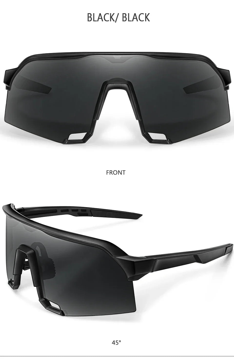 Lightweight unisex sports sunglasses – UV400 polycarbonate lenses, cycling, running, fishing