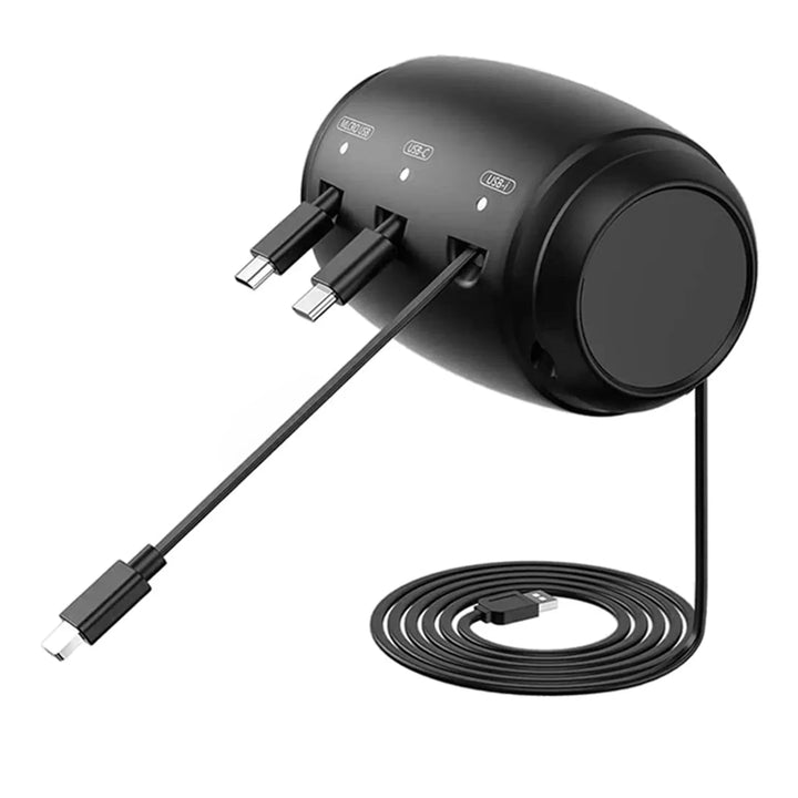Car Charger With Retractable Cord – 3 In 1 Fast Charging Station For Phones And Tablets, Summer Road Trip 2026