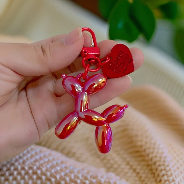 Balloon Dog Keychain Resin Cute Bag Pendant Fall 2025 Gift