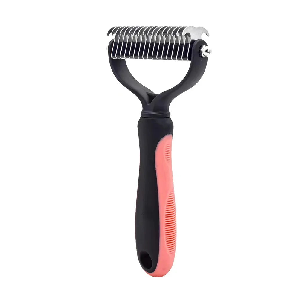 Pet Grooming Care Deshedding Brush for Dogs &amp; Cats - Fur Remover &amp; Knot Cutter Comb