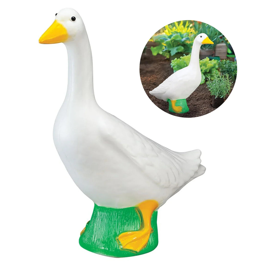 Goose Garden Statue 18cm White Outdoor Decor Landscape Animal Figurine Gift Spring 2026