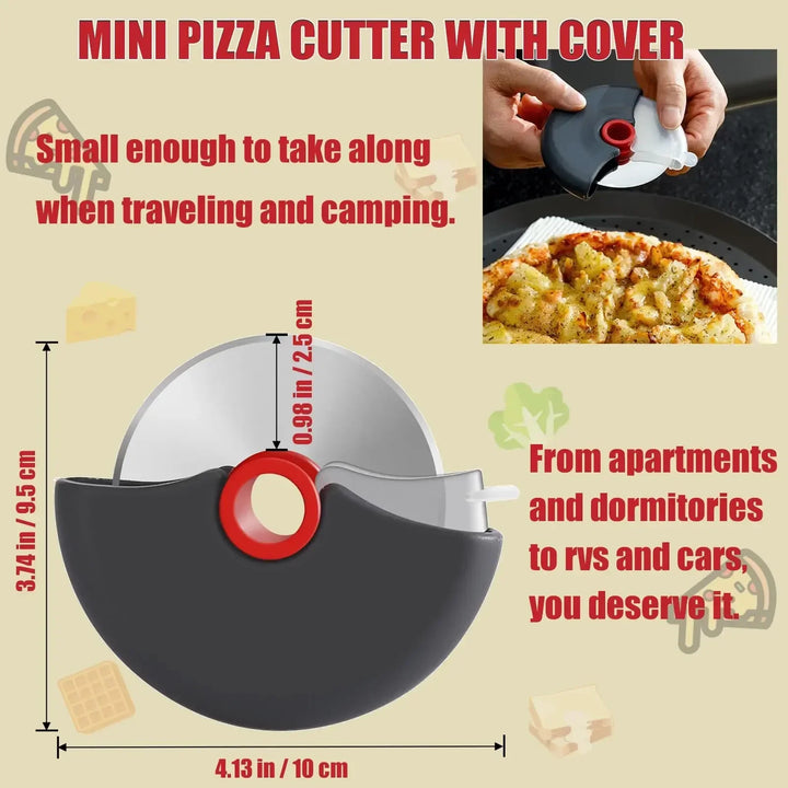 Stainless Steel Roller Cutter for Pizza and Cake Slicing Tool