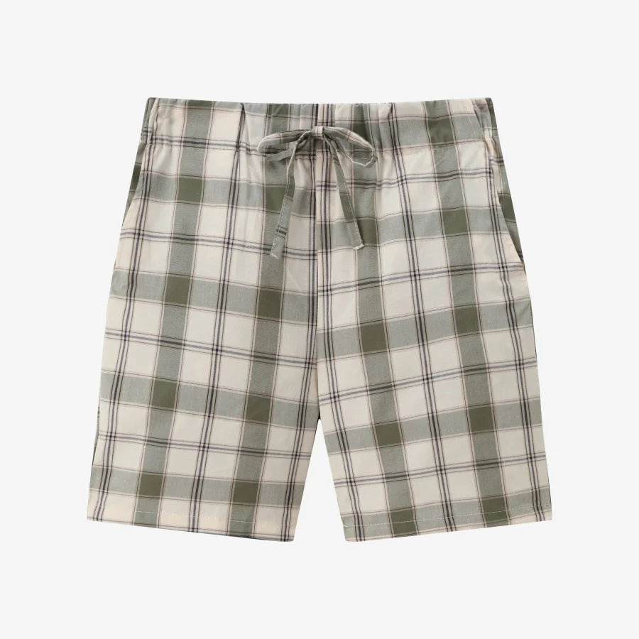Soft Unisex Kids’ Matching Outfits – Plaid Grid, Floral, 100% Cotton, Summer Casual Wear