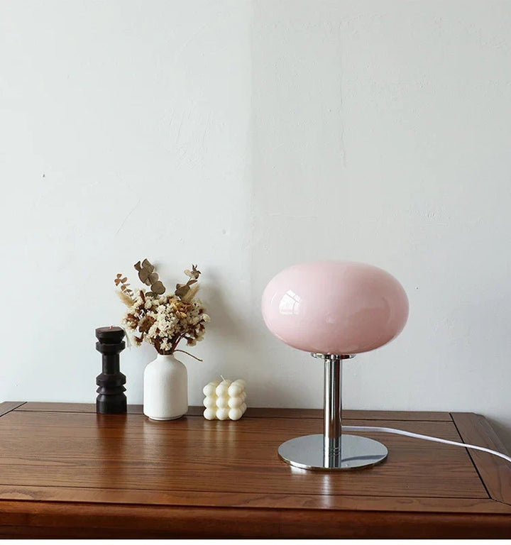 Macaron Glass Table Lamp Trichrome Night Light Eye Guard