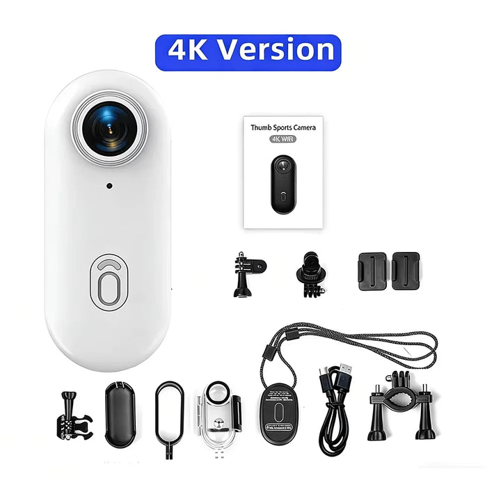 Mini Waterproof Action Camera with WiFi - Magnetic Body Chest Recorder 1080P Sports POV Helmet Cam