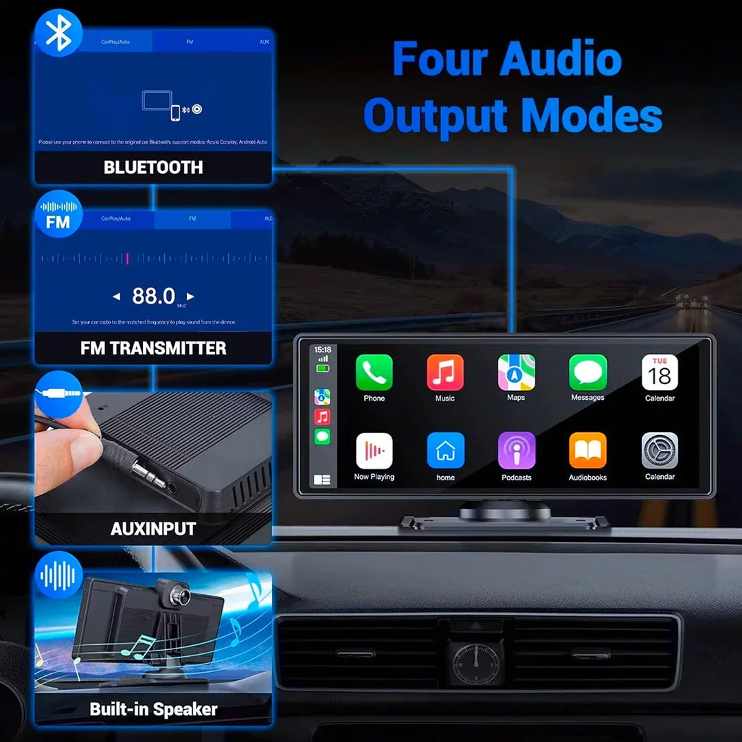 CarPlay Screen Universal Wireless CarPlay And Android Auto Car Stereo Head Unit With Mirror Cast WiFi Fall 2025