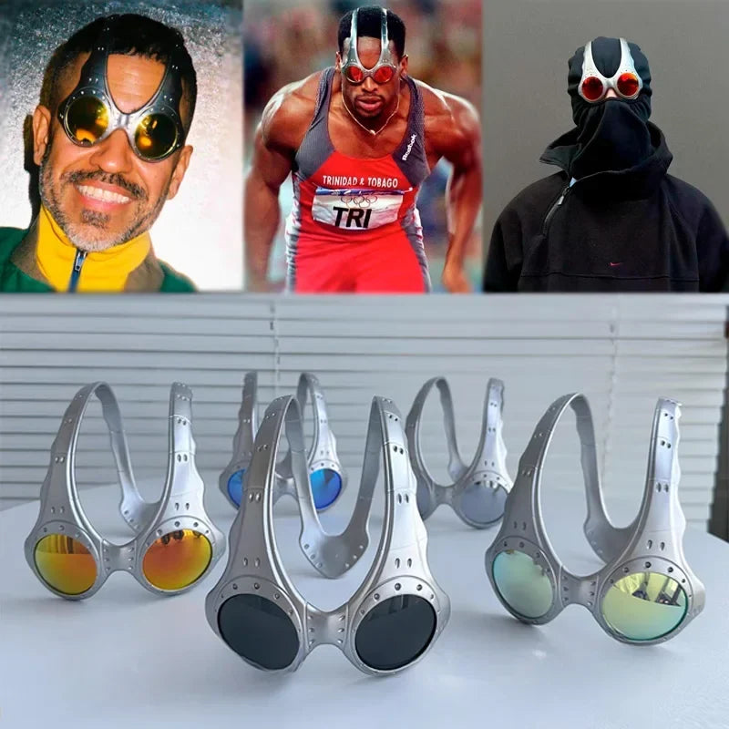 Sunglasses Metal Frame Oversized Round Lens Eyewear For Outdoor Cycling TikTok Viral Retro 2026