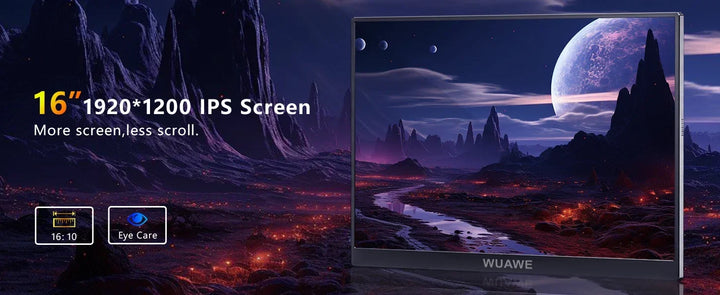 16 Inch 120Hz Portable Monitor 1920x1200 HDR Holiday Gift