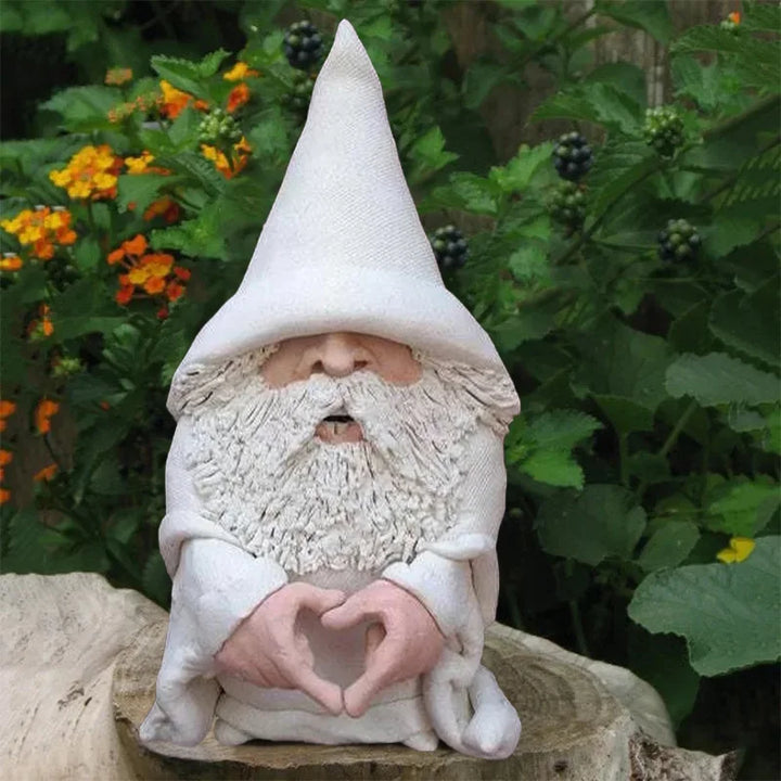 Garden Gnome Statue Resin Provocative Middle Finger Figurine, Outdoor Garden Decor TikTok Viral Fall 2026 Gift