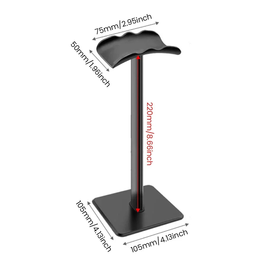 Non-Slip Aluminum Headphone Stand Rack - Universal Holder for AirPods Max, Beats, Bose, Sony