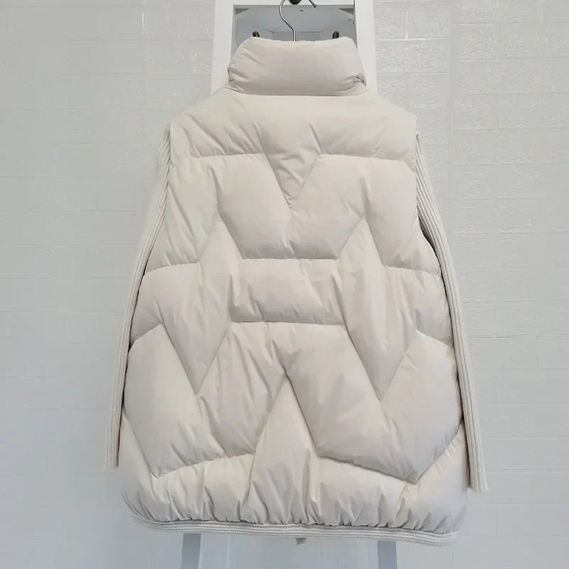 Lightweight Women’s Puffer Vest - Short Relaxed, Duck Down