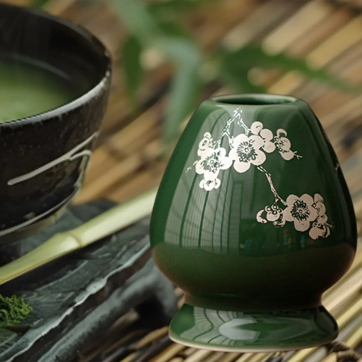 Matcha Whisk Holder Ceramic Chasen Stand Home Teaware