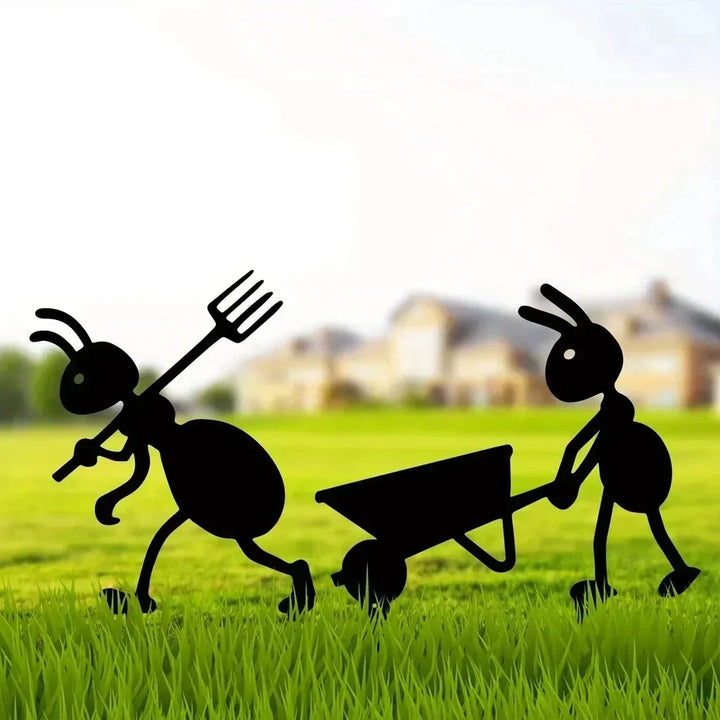 Ant Garden Decor Metal Yard Ants Garden Stakes Backyard Lawn Art TikTok Viral Summer 2026 Gift