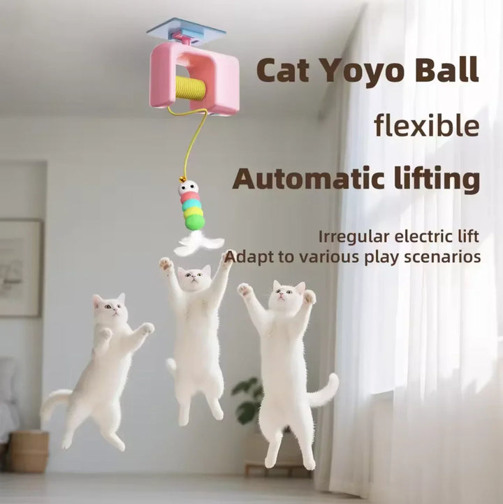 Rechargeable Cat Toy Interactive Hanging Door Bird Toy With Elastic Rope Stress Relief For Cats TikTok Viral Fall 2026