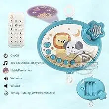 Musical Baby Mobile Projection Remote Newborn Sensory Toys